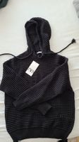 Zara Men's Black Knitted Hoodie, New with Tags Size M