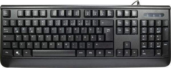 Tastaturen: Tastatur-/Maus-Kombination, USB, schwarz – Neu und originalverpackt aus Oensingen von Liquidations-Shop 1