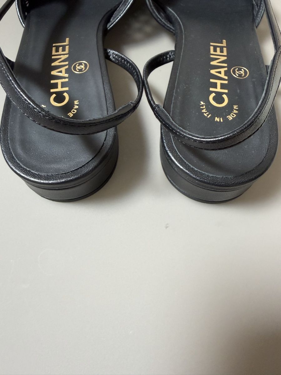 Chanel Scarpe da donna: Chanel slingbacks black – Usato da Martigny venduto da Fashion_Mania 3