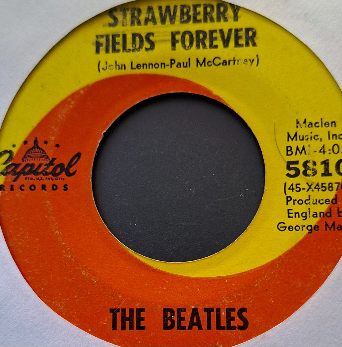 Dischi in vinile: Vinyl Single Beatles - Penny Lane / Strawberry Fields Foreve – Usato da Langenthal venduto da Modo39