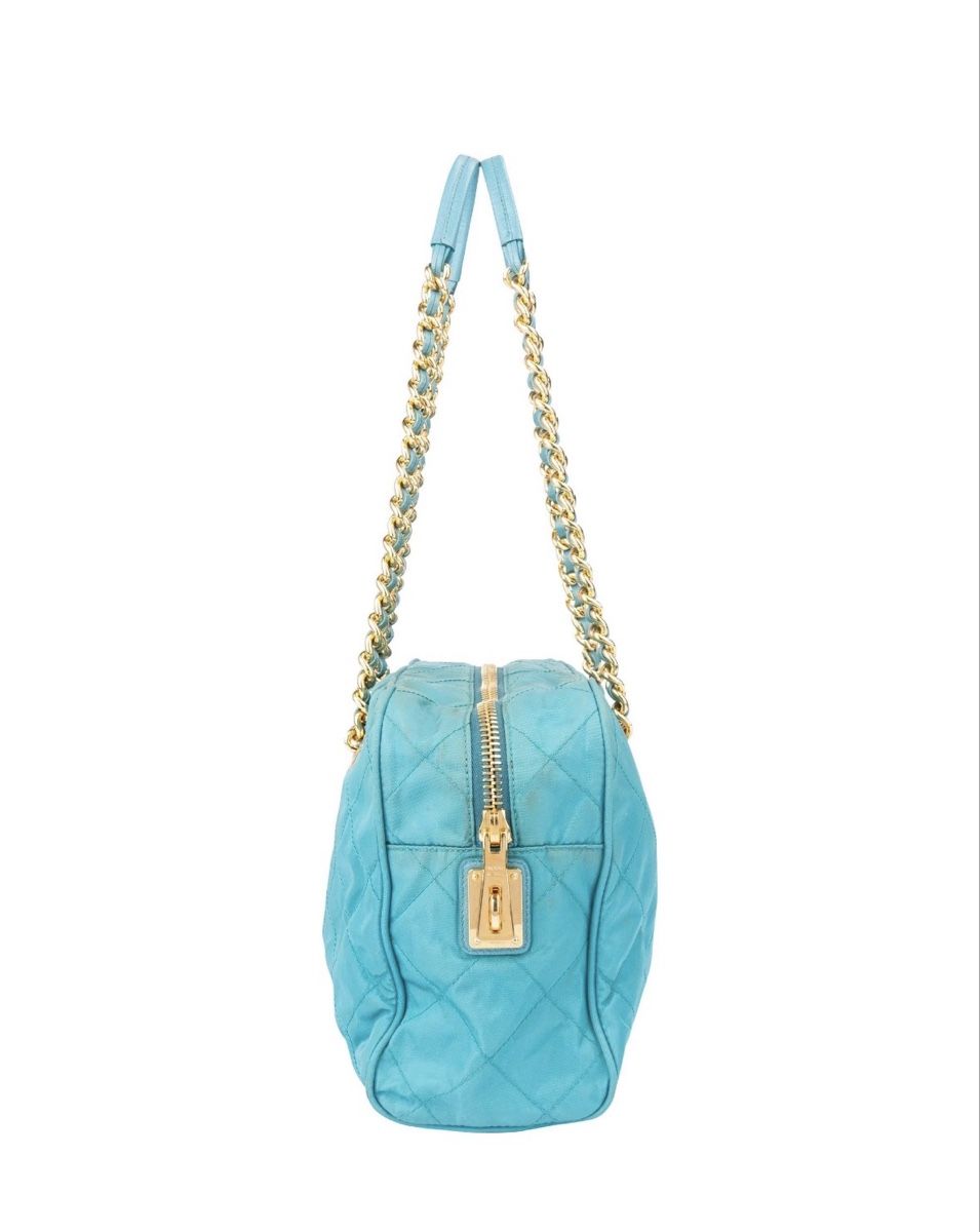 Prada Borse da donna: Prada quilted nylon chain bag in türkis – Usato da Ehrendingen venduto da ali_8rdt 3