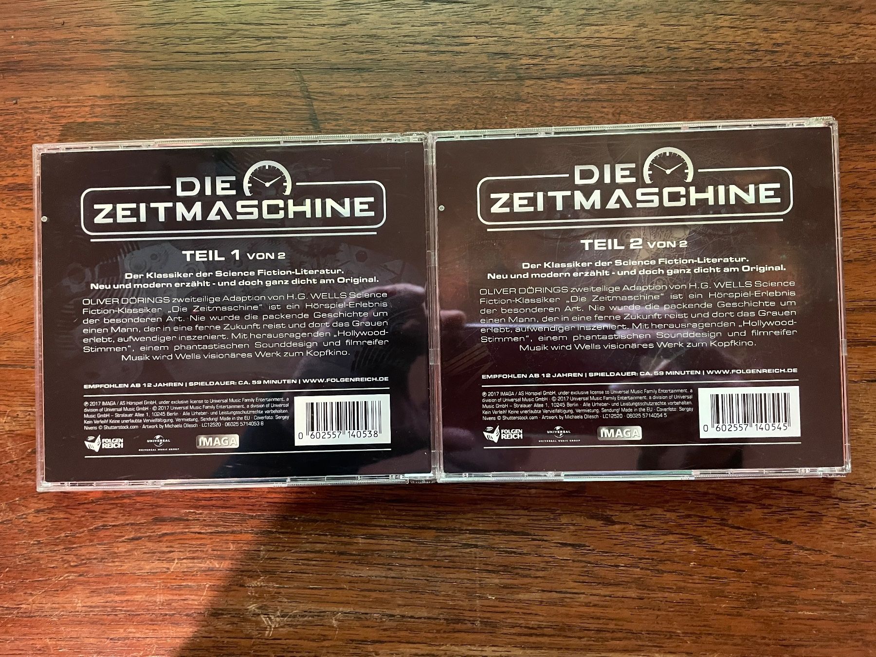 Hörbücher: Die Zeitmaschine - H.G. Wells - 2CDs – Gebraucht aus Bern von Marcuse2004 1