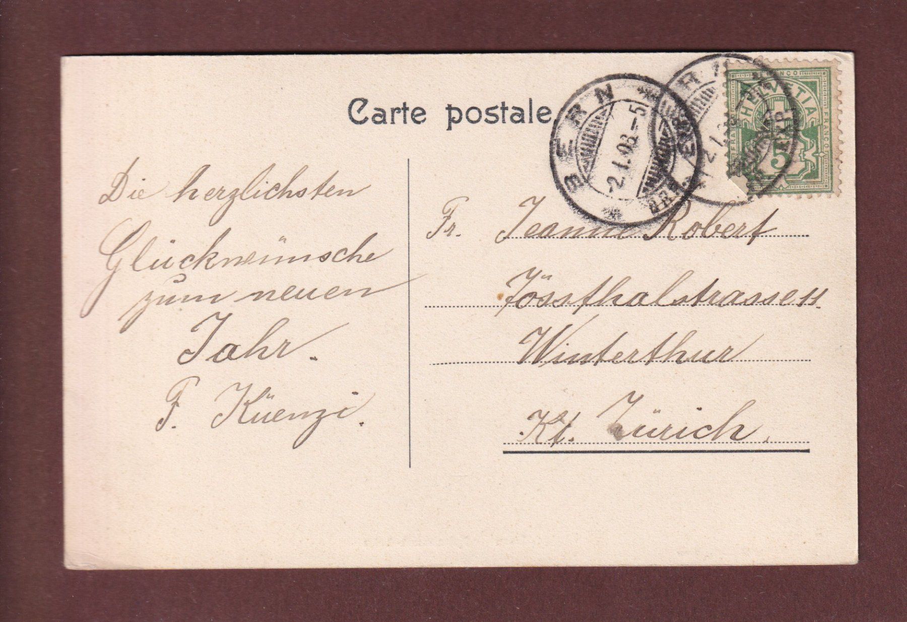 Cartoline postali: BERN - Kornhausbrücke - 1903 – Usato da Pully venduto da nicecards-shop 1