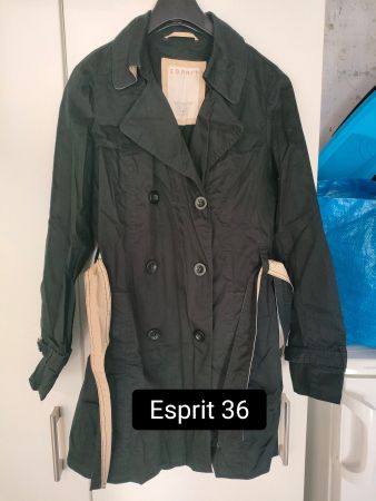 Esprit Damen Übergangs Jacke, Gr. 36, Schwarz, Top Zustand