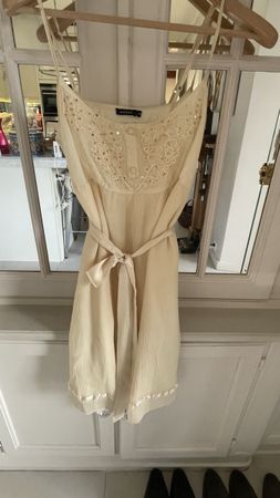 Joseph, silk ivory strap dress, size 38
