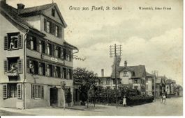 Gruss aus Flawil , Wiesental linke Front 1912