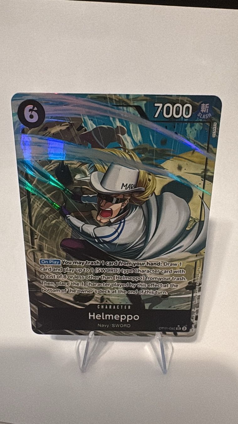 Bandai Carte collezionabili: One Piece TCG - OP11-092 Helmeppo – Nuovo (secondo la descrizione) da Birsfelden venduto da alex4127