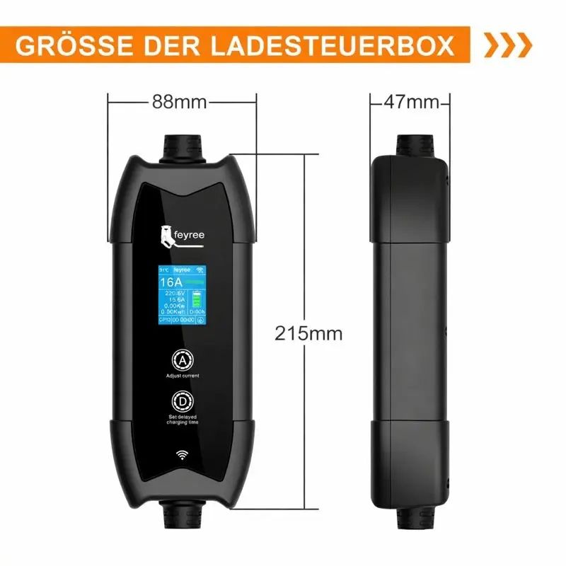 Chargeurs de batterie: Feyree 3.5kW Mobile Wallbox Typ 2 mit Schweizer T13 Stecker – Neuf avec emballage d'origine à Aathal-Seegräben par ECOPLUG 1