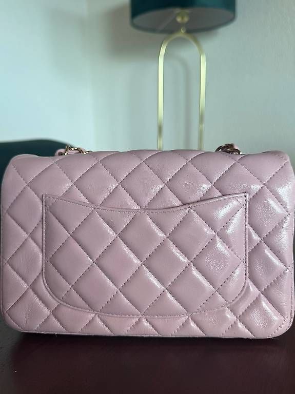 Borse da donna: Chanel Mini Rectangular Flap Bag Light Pink Leather – Usato da Zürich venduto da amber123 2