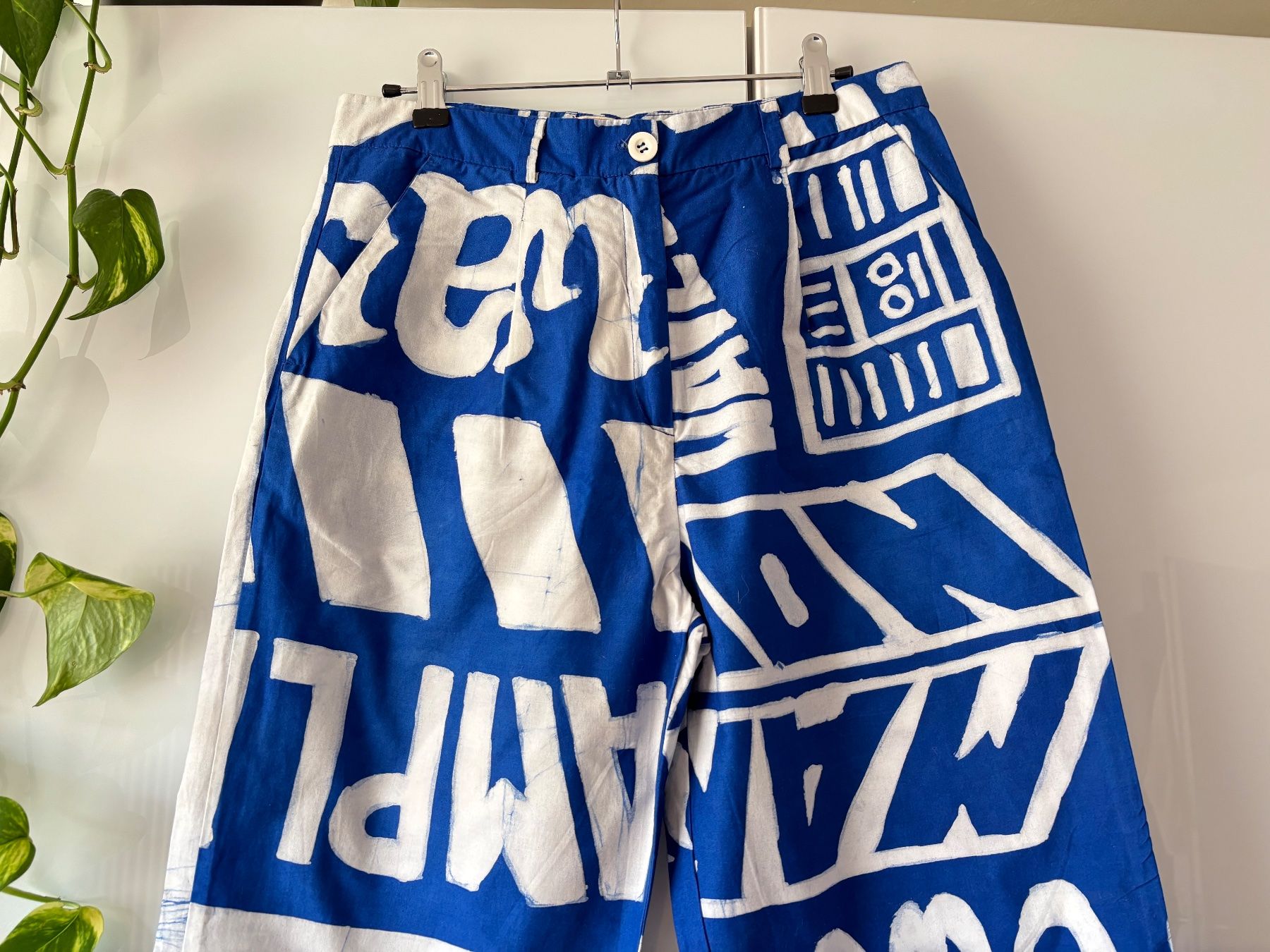Hosen: POPLIN PROJECT gemusterte Hose Gr. S – Gebraucht aus Zürich von missmodernage 1