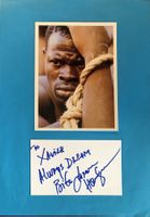 Djimon Hounsou Autogramm signiert Karte mit Foto 20x30cm