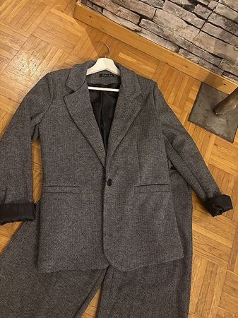 Anzug grau schwarz Gr. M