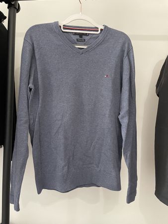 blau-grauer Pullover von Tommy Hilfiger