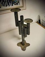 Handgefertigter Metall-Kerzenständer ca. 50 cm hoch