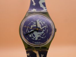 Swatch Gent "CRASH" GG111 Massimo Giacon,1991, neue Batterie