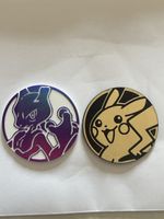 Pokemon Mewtwo und Pikachu Coins 