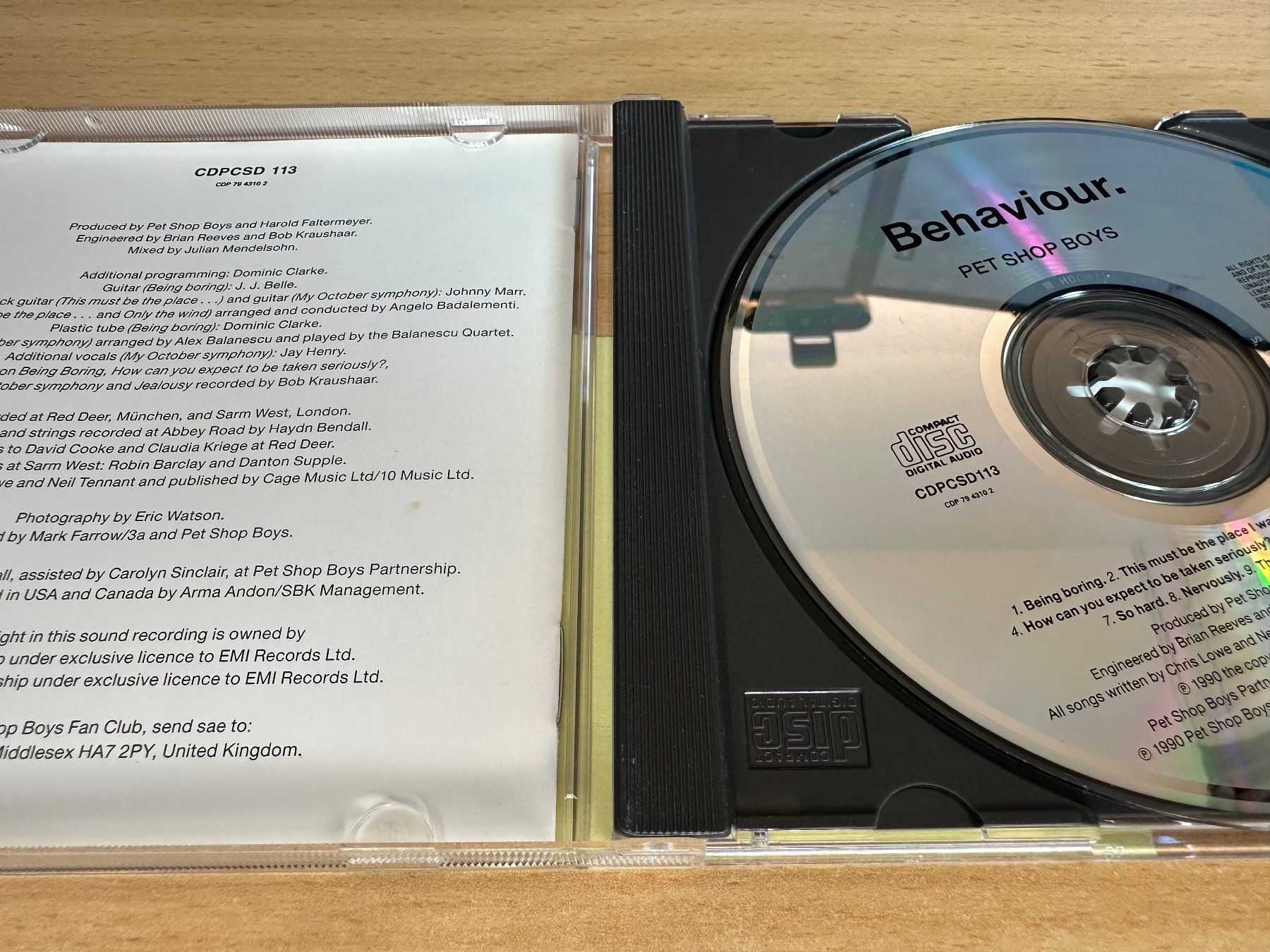 CD: Pet Shop Boys – Behavior – Usato da Rikon im Tösstal venduto da Alpenmutz 2