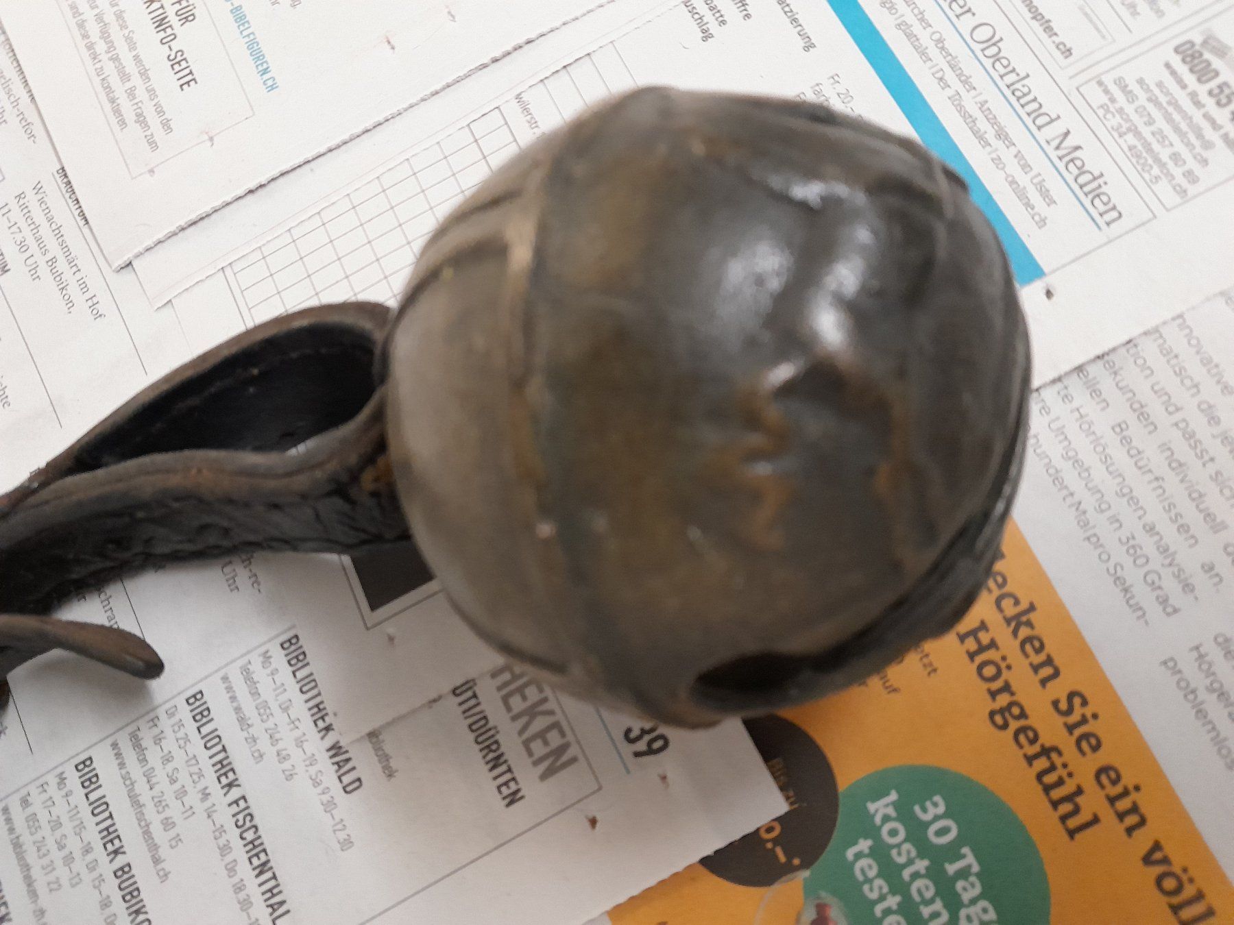 Campanacci mucche: Pferde Rolle Schelle ca.50-55mm – Usato da Rüti ZH venduto da Alemanni 3