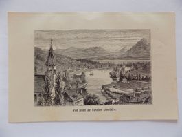 Vue prise de l'ancien cimentiere Thun Friedhof