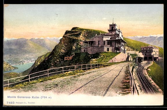 Cartoline postali: AK Monte Generoso, Kulm – Usato da Berlin venduto da bartko-reher