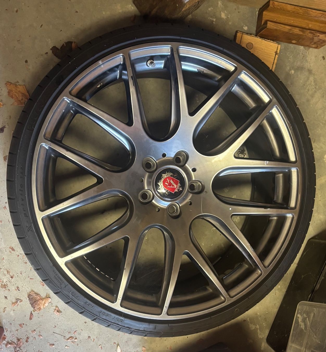 Pneumatici & Ruote complete: 4 jantes 5x112 AXE Wheels CS Lite Hyper Black 20 + pneus – Usato da Montbrelloz venduto da pau_tz2r 3