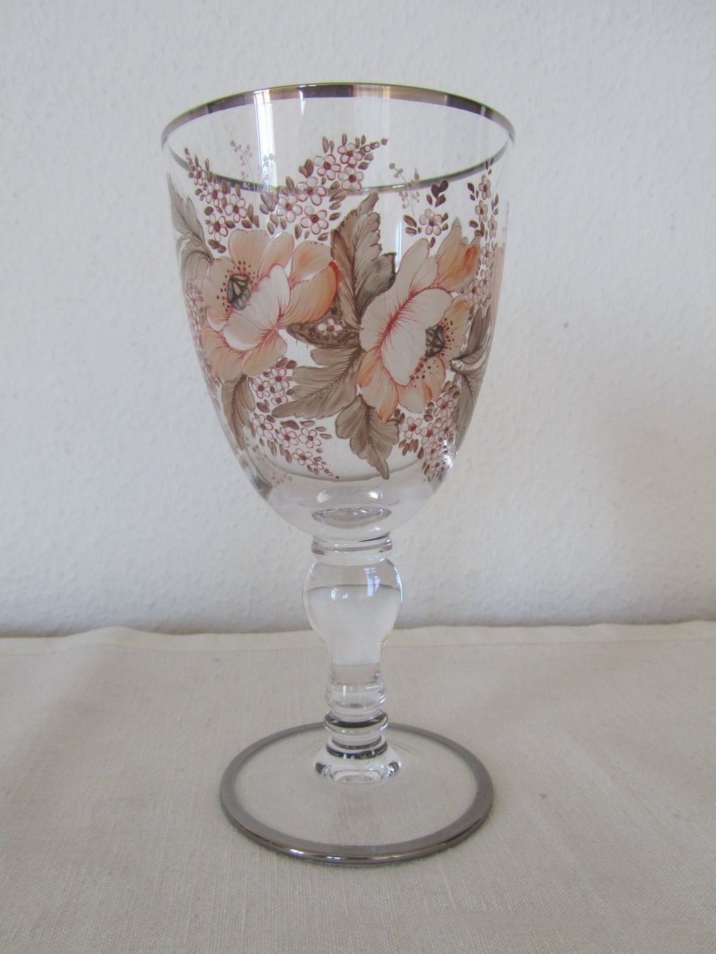 Bicchieri: Wein-Glas, versilbert, handgemalt – Usato da Seengen venduto da mikelele