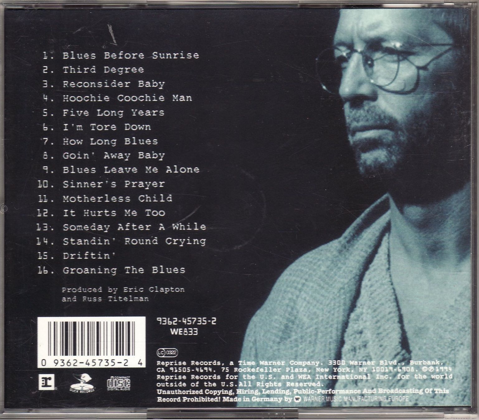 CD: Eric Clapton – From The Cradle – Nuovo (secondo la descrizione) da Boussens venduto da catfood01 1