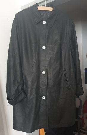 CHRIST schöne Echtlederlongjacke Gr. 40