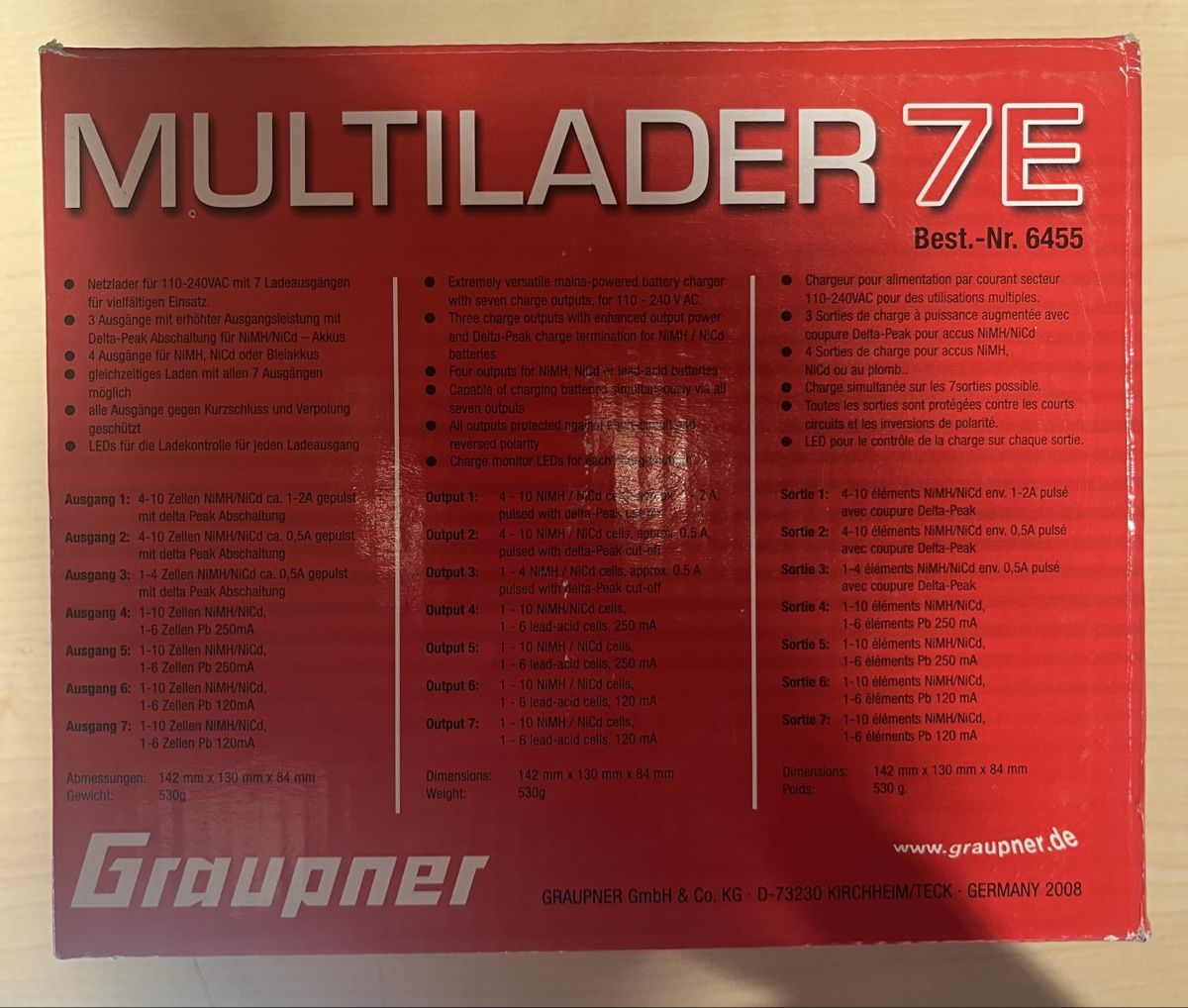 Graupner Batterie, Caricabatterie & Alimentatori: Graupner Multilader 7E Ladegerät – Nuovo e nell'imballaggio originale da Uetikon am See venduto da eri_5hx6 1