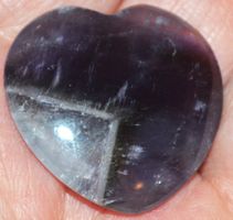 Deko – Heilsteine F-612 – Amethyst Herz – 30x30mm