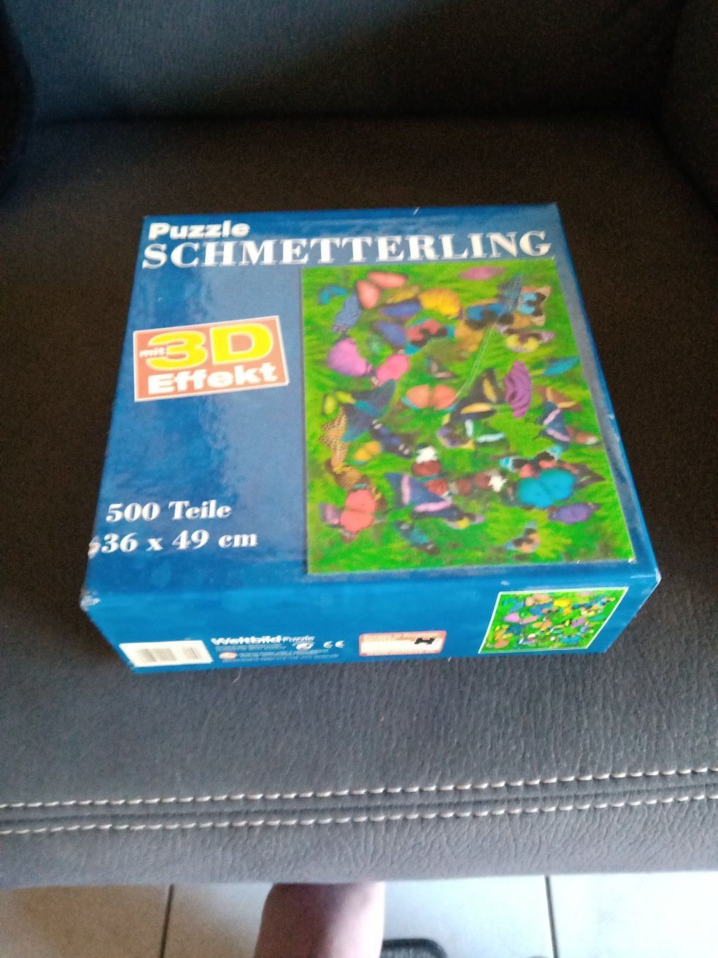 Puzzle: 3D Puzzle, 500 Teile, Schmetterlingmoti – Usato da Hallwil venduto da claire70