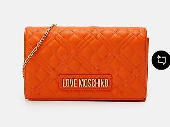 MOSCHINO TASCHE CLUTCH ORANGE
