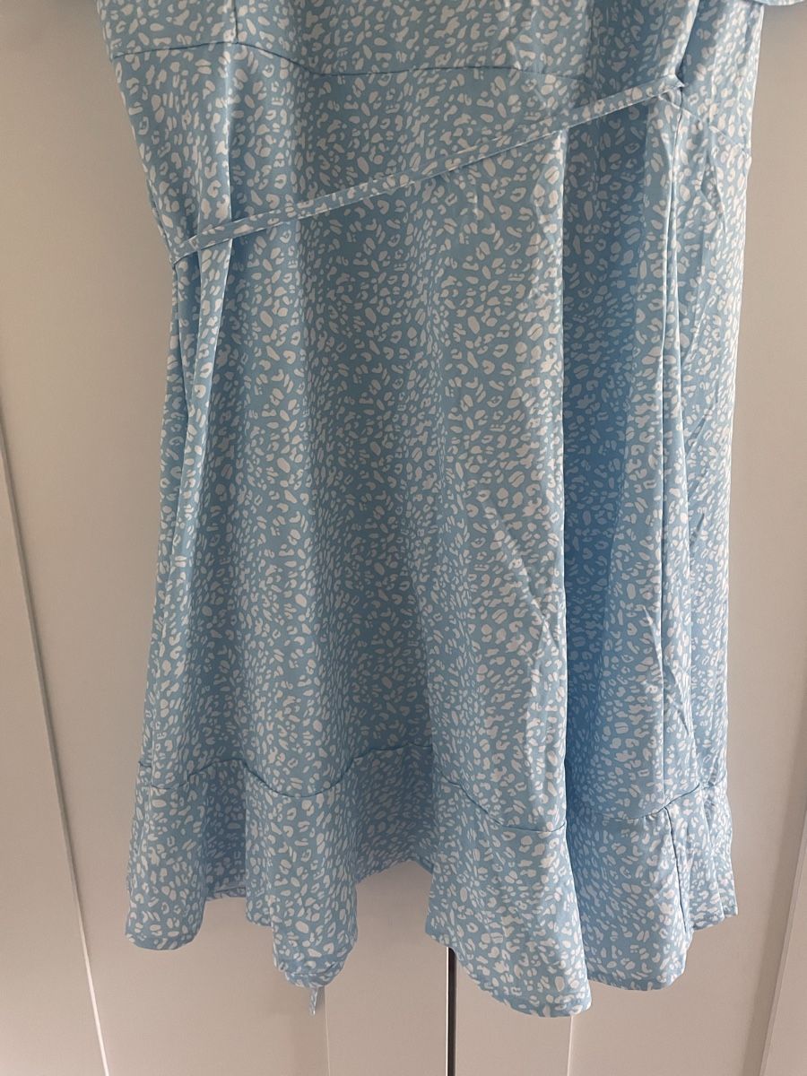 Shein Vestiti: Sommerwickelkleid Gr. L/XL Blau mit Muster – Nuovo (secondo la descrizione) da HORGEN venduto da paris007 5
