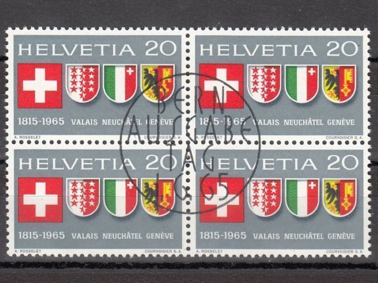 Tutti i francobolli: SBK 432 im 4er-Block mit ET – Usato da Bürglen TG venduto da StampGraf