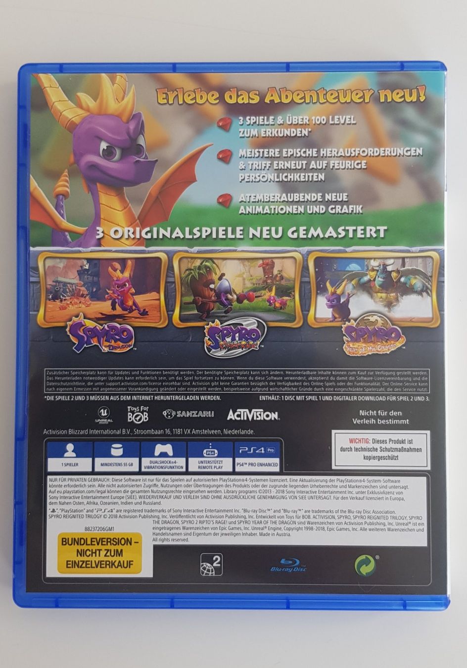 Sony Giochi: Spyro Reignited Trilogy - PS4 – Usato da Oberglatt ZH venduto da jawormmx 1