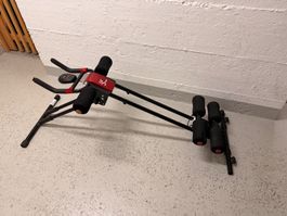 Bauchtrainer 5 Mins Shaper Modell schwarz rot