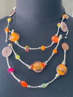 Collier fantaisie Multicolore. Bijou d'été tendance!