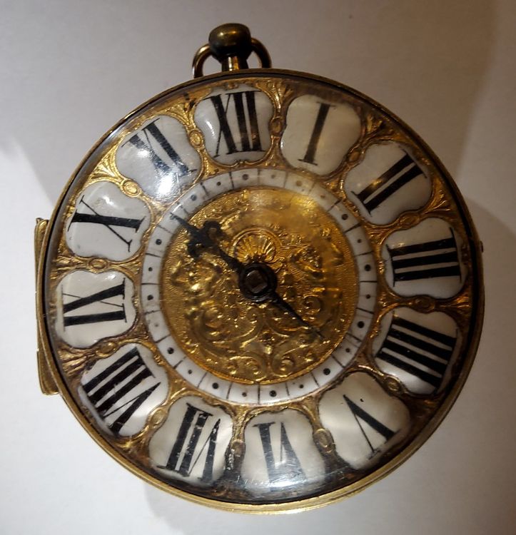 Montre De Poche Ancienne BALANSKLOOF COQ OIGNON 1690 - Échappement à Coq, état Bon
