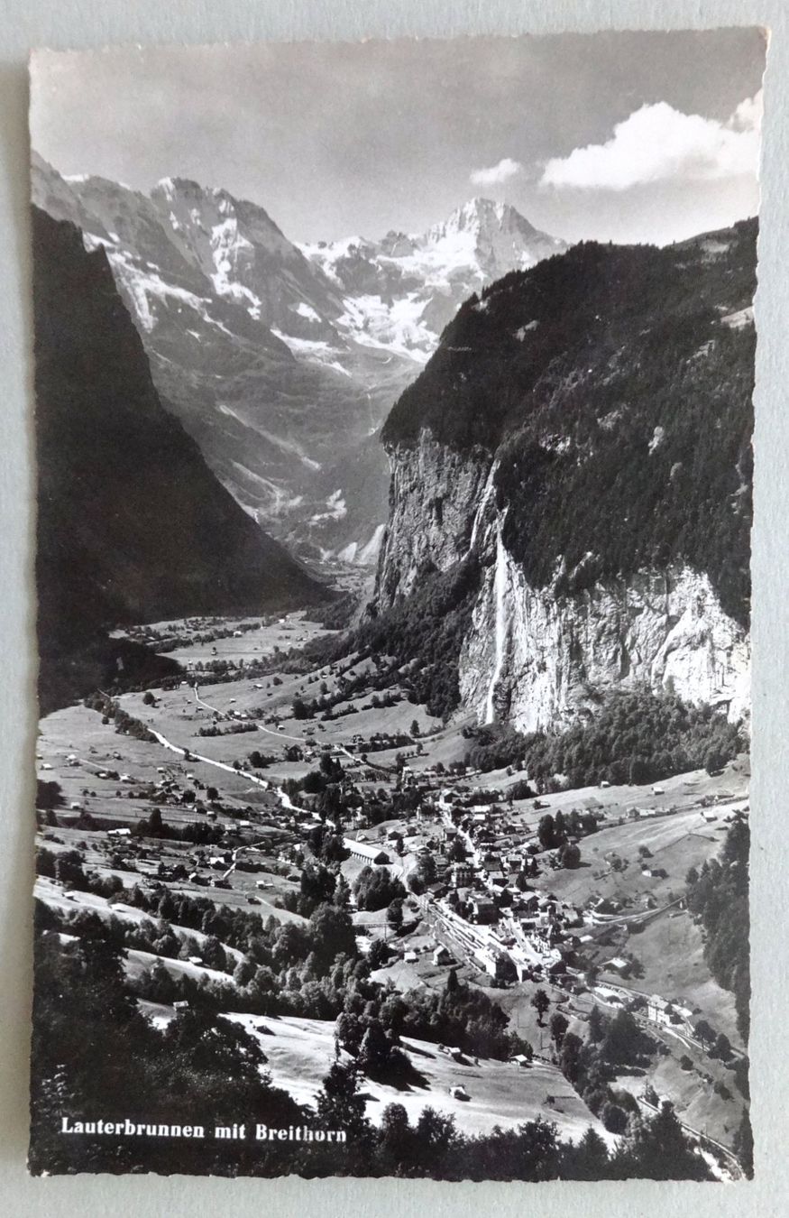 Cartoline postali: Lauterbrunnen mit Breithorn – Difettoso da Fétigny venduto da Billy2miny