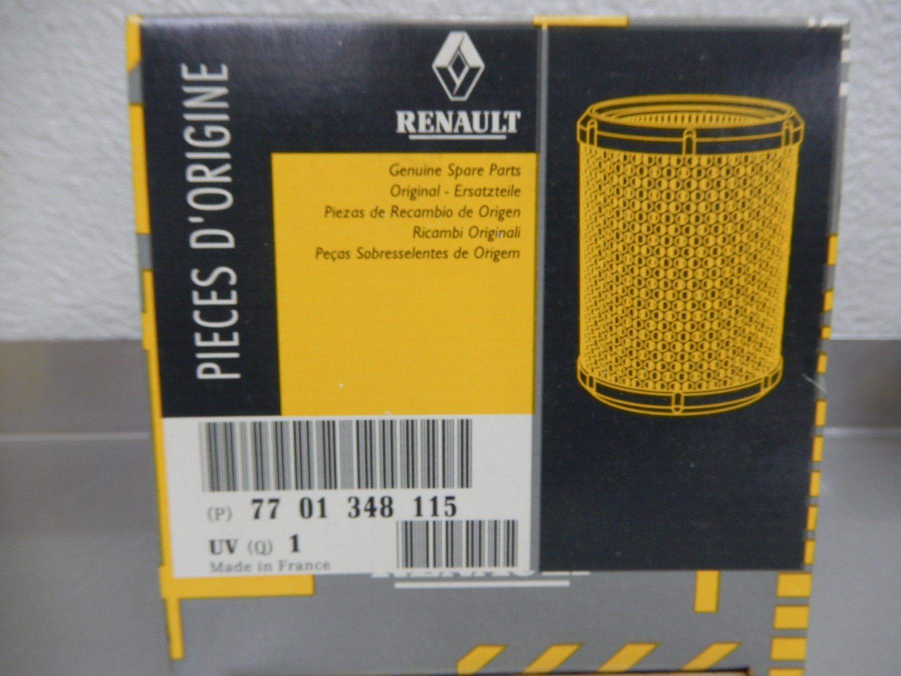 Ventilation: Renault Luftfilter 7701348115, LX130 – Neuf avec emballage d'origine à Unterkulm par West_Sieber_GmbH 1