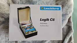 Boîte d'archivage Leuchtturm Logik C6 noire état neuf