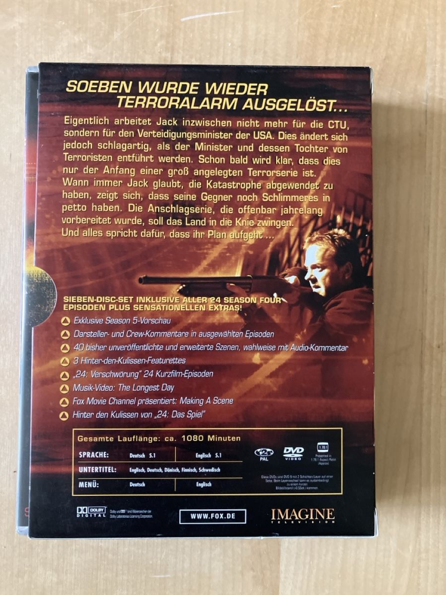 Tutti i DVDs: 24 Staffel vier DVD – Usato da Glarus venduto da Jhuber78 1