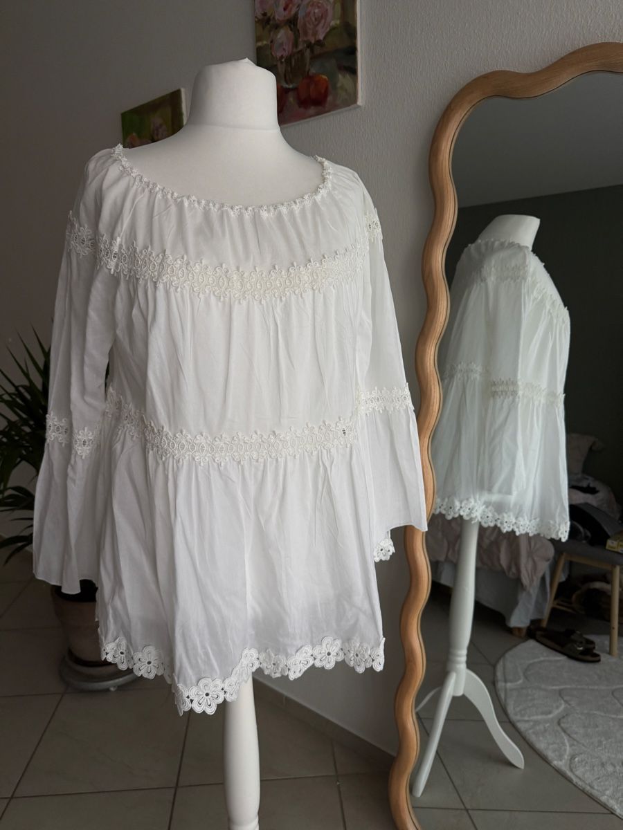 Marc Cain Blusen: Marc Cain Bluse weiss – Neu (gemäss Beschreibung) aus Muttenz von einfach-schoen