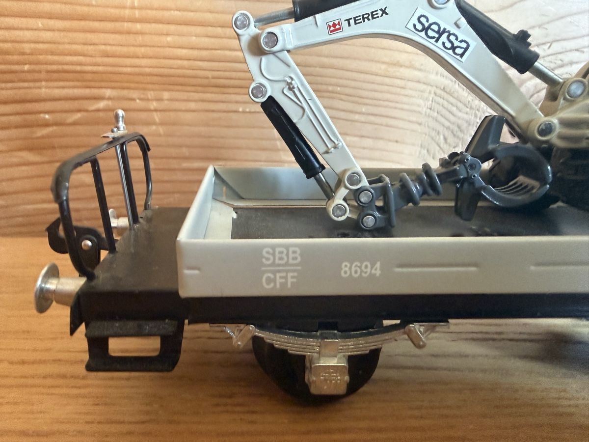 Buco Modellini di ferrovie: BUCO Baggerwagen Sersa 8694/1 Spur 0 – Usato da Amden venduto da vipernatter 8
