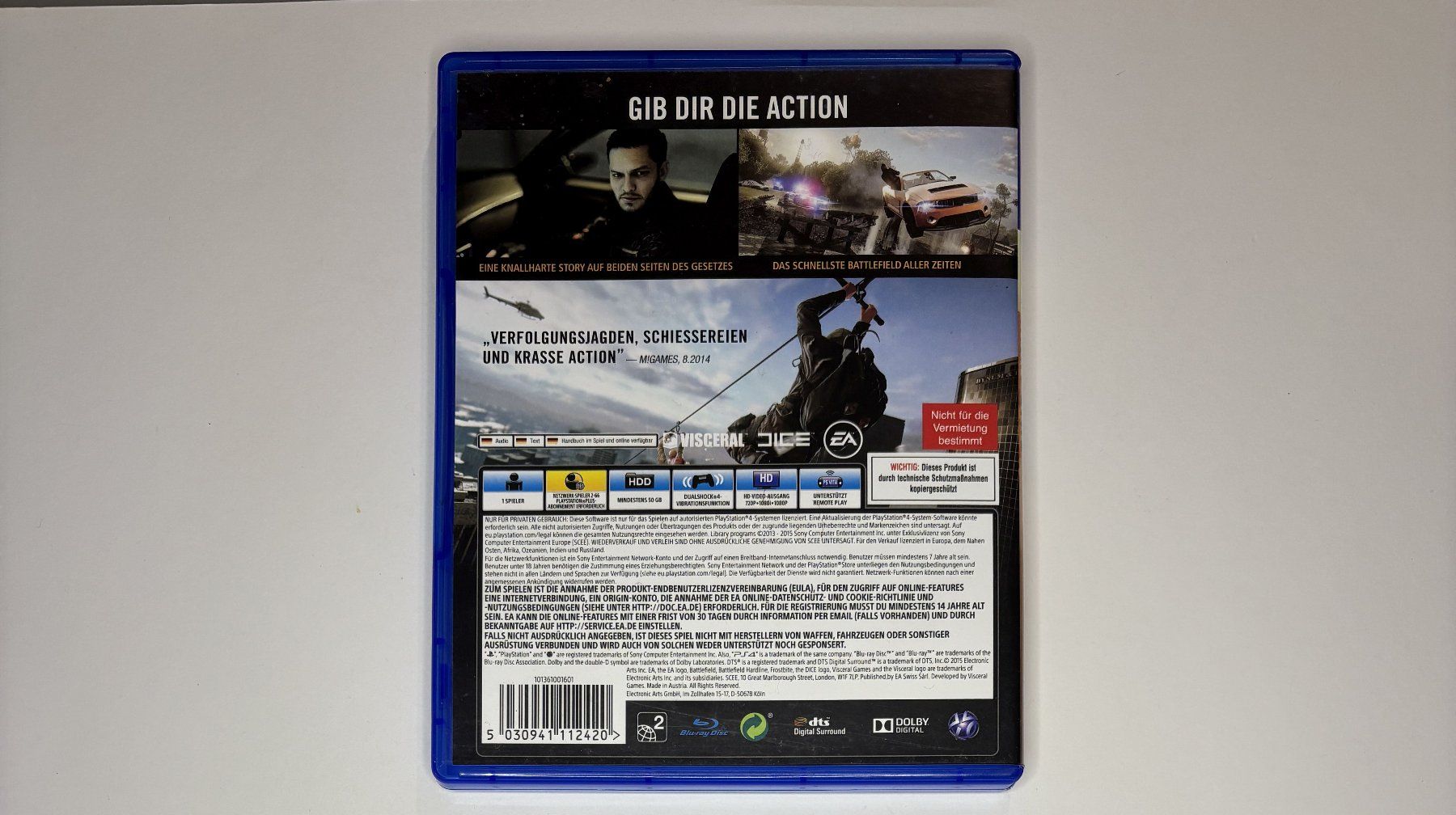 Spiele: PS4 - Battlefield: Hardline – Gebraucht aus Allschwil von Bullach 2