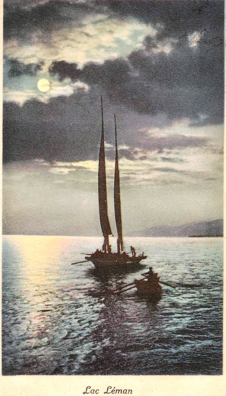 Cartoline postali: Lac Léman ca. 1910 (GE) – Usato da Oberdorf BL venduto da Hopfehuepfer 1
