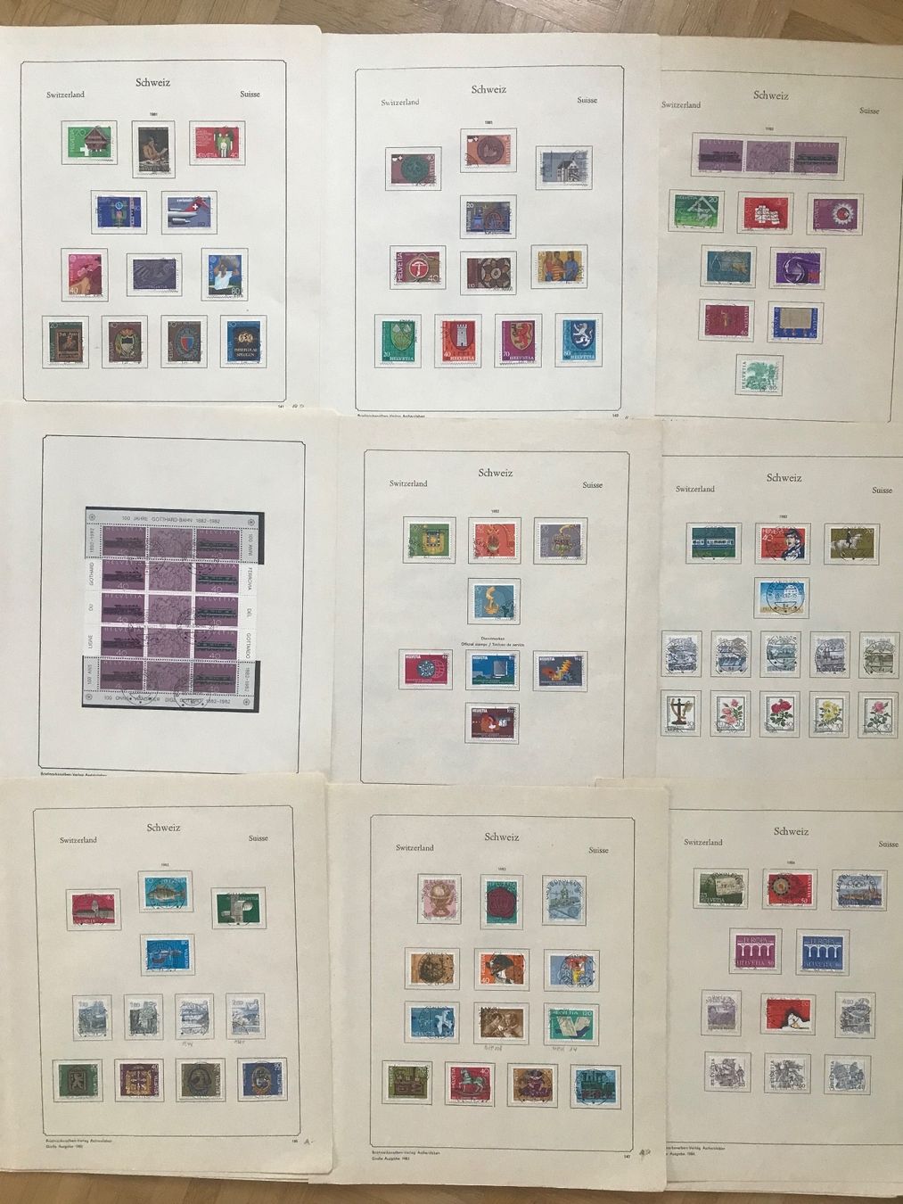 Alle Briefmarken: Schweizer Briefmarkensammlung ab 1907 - 1987 – Gebraucht aus stäfa von brandy66 8