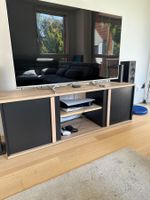 TV-Lowboard Eiche Schwarz modern guter Zustand