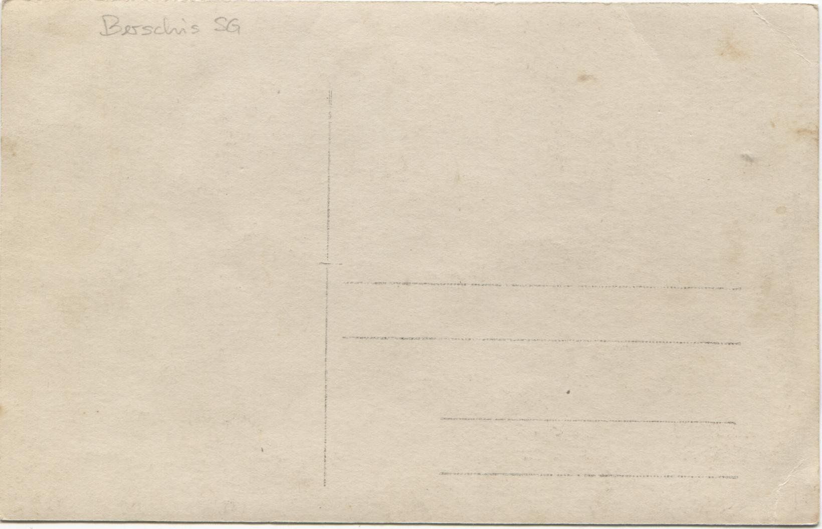 Ansichtskarten: BERSCHIS SG 1910 – Gebraucht aus Wil SG von Clanx 1