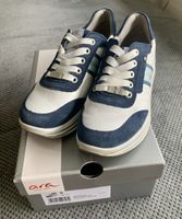 Ara Sneaker, Gr. 38, Weiss/Blau, Leder, Neuwertig!